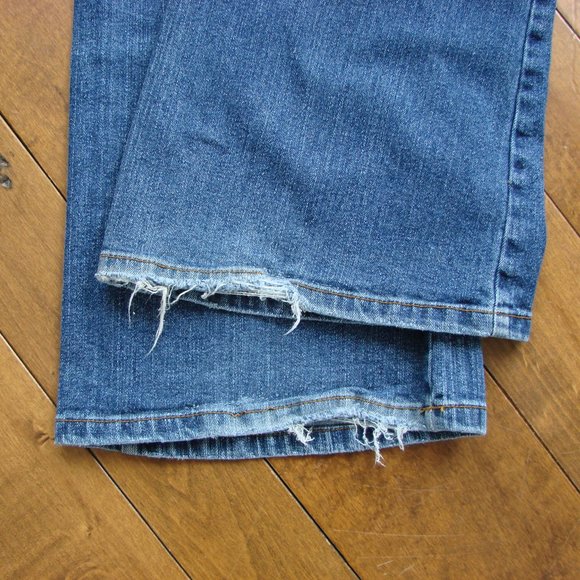 Vintage Y2K 90s Bongo Flare Jeans Wide Leg Festival Boho Hippie Sz 13 Waist 37 - Picture 12 of 14